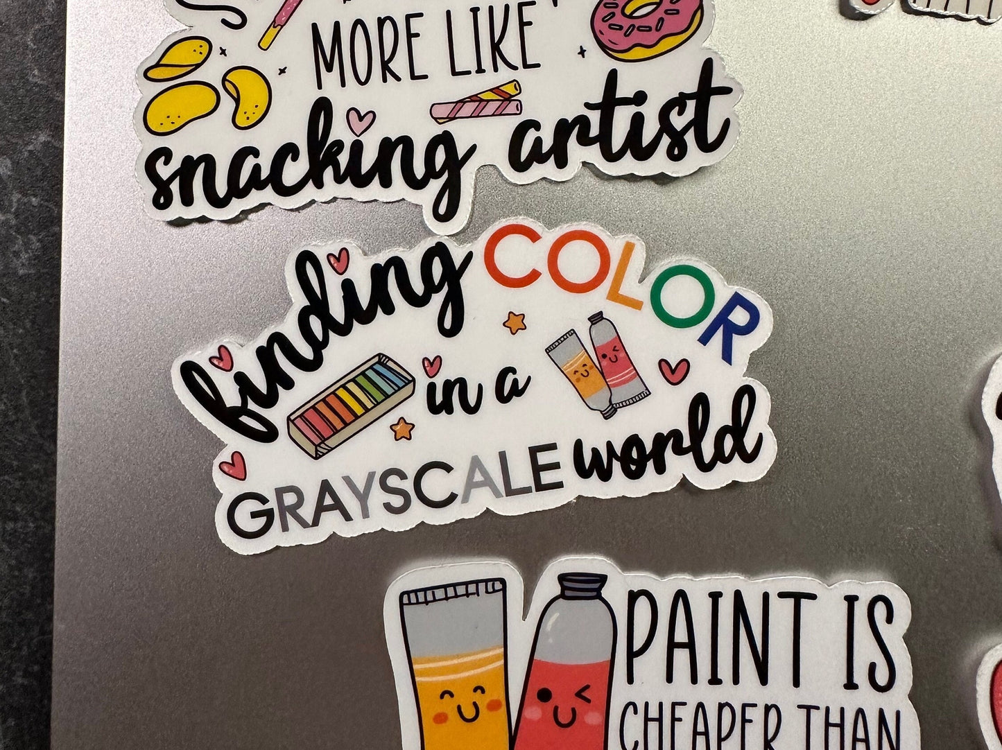Finding color in a grayscale world custom sticker, craft sticker, unique gift, diy sticker, cricut sticker