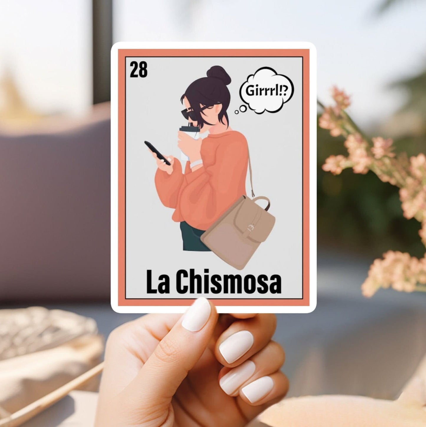 La chismosa bingo card sticker | latina | latinx | mexican bingo | mexican culture | gift idea | gift for her | chismosa | gossip