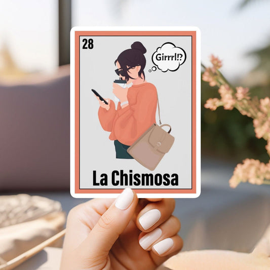 La chismosa bingo card sticker | latina | latinx | mexican bingo | mexican culture | gift idea | gift for her | chismosa | gossip