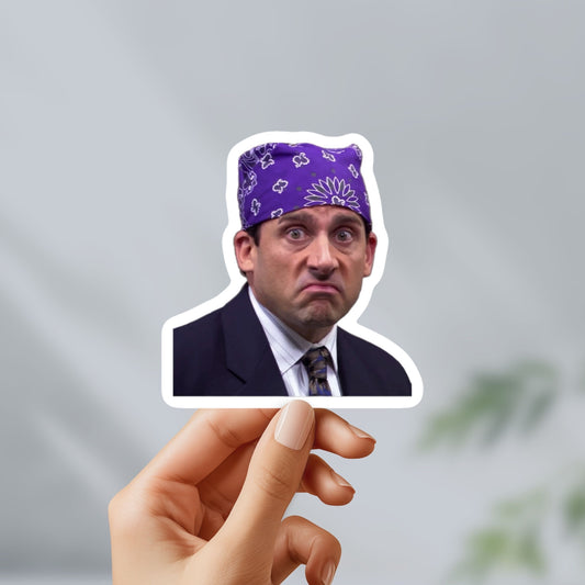 Prison mike sticker | the office sticker, funny sticker, meme sticker, funny stickers, water bottle stickers, computer stickers, vinyl decal