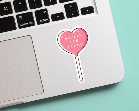 Sucker For Books Sticker - Cute, Colorful, Fun Floral Stickers, Great for Water Bottles, Gifts for Him and Her, Great for journaling